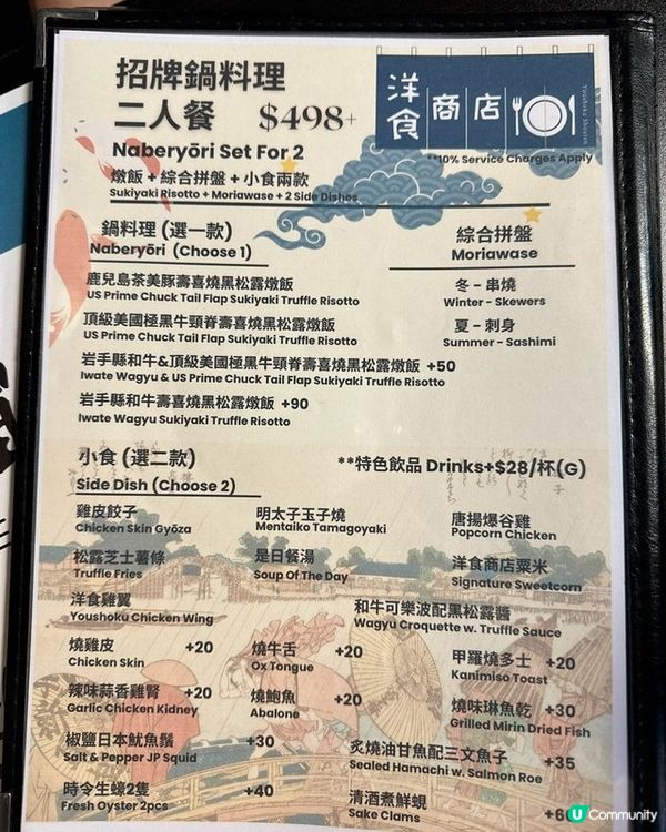 「洋食商店」昭和風新派壽喜燒～燉飯有驚喜