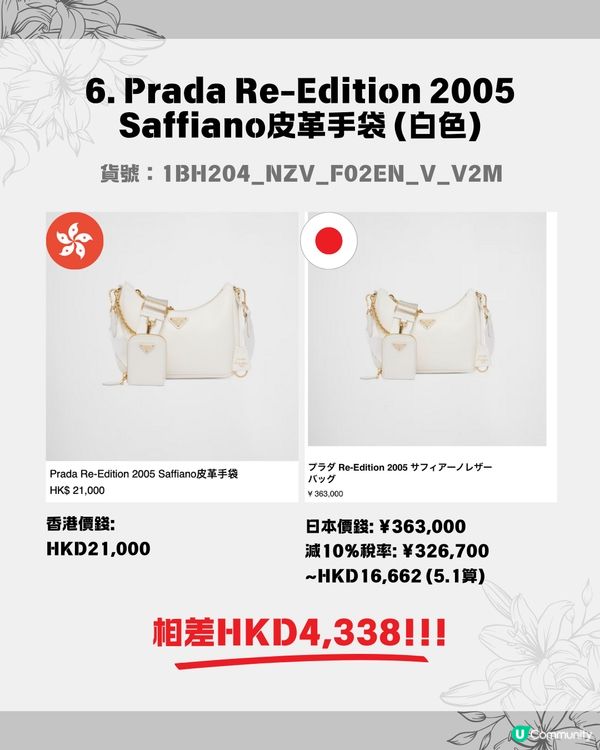 日本買PRADA超抵😍即睇12款PRADA手袋港日價錢比較✨最高慳超過$6000🖤⁉️