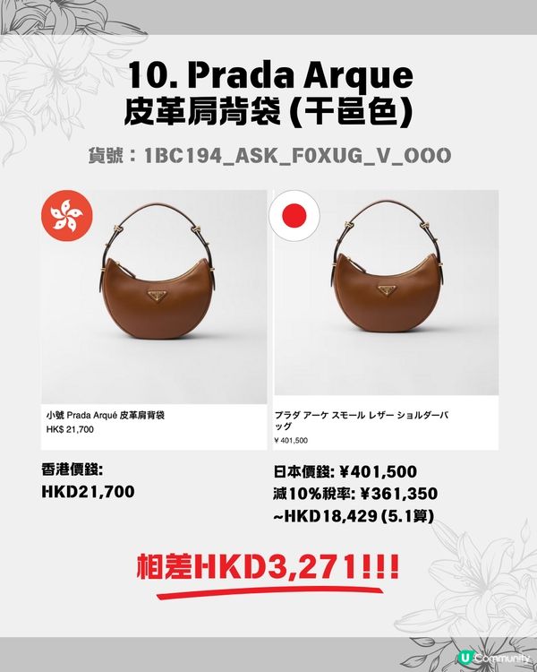 日本買PRADA超抵😍即睇12款PRADA手袋港日價錢比較✨最高慳超過$6000🖤⁉️