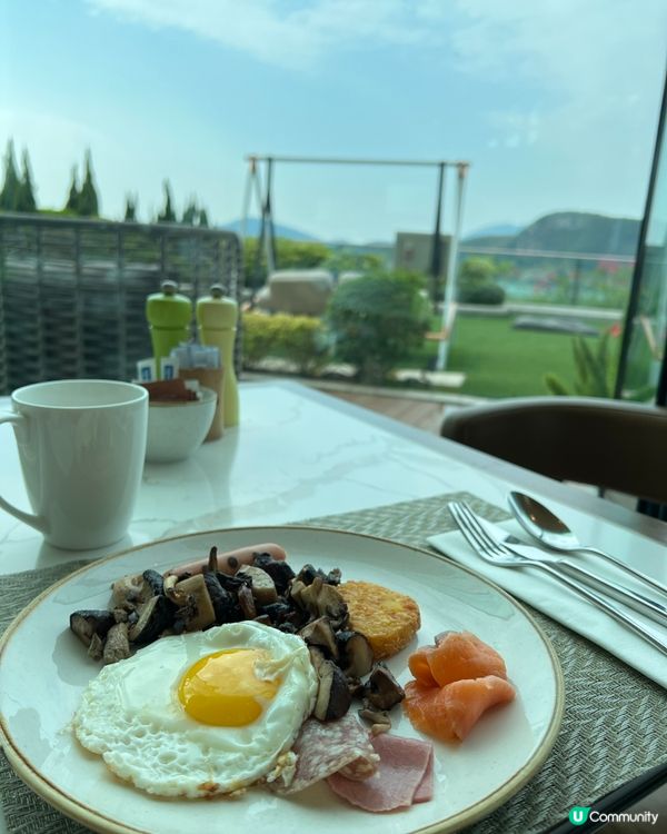 好食海景自助早餐推薦😋香港富麗敦海洋公園酒店！
