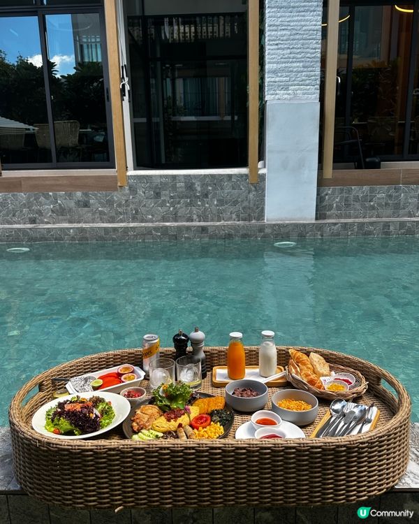 曼谷市內罕有漂浮早餐酒店🏨