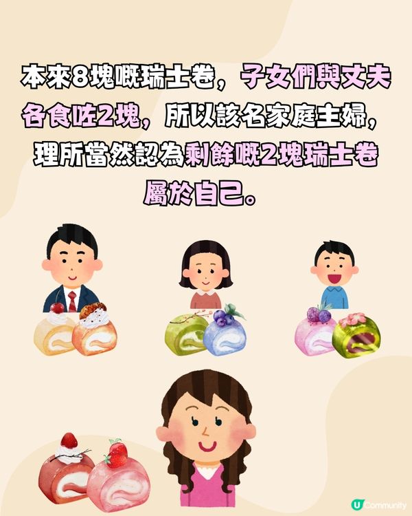 內地瑞士卷風波🍰又一情侶致命題誕生:4個人8塊瑞士卷點分⁉️