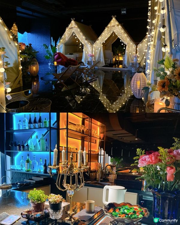 你試過在高空露營帳幕內做頭療嗎?