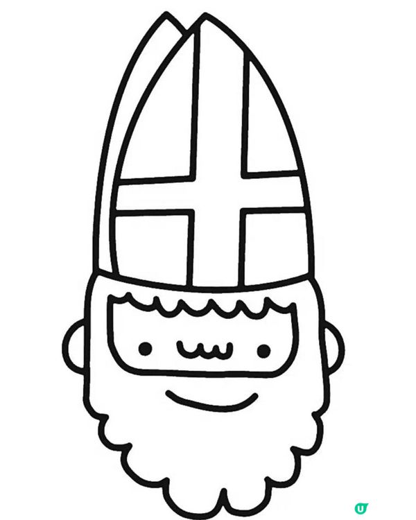 Sinterklaas kleurplaat