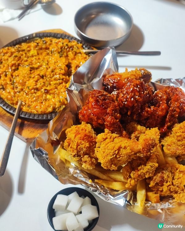 ## 尖沙咀韓國街炸雞熔岩飯🤤