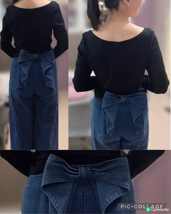 🎀蝴蝶結牛仔褲