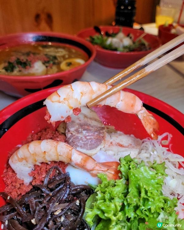 櫻花蝦酢汁配粗麵 @ 一幻 ( 尖沙咀海港城海運大廈 )