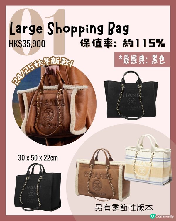 CHANEL最保值5款手袋！👜JENNIE超愛用😳 經典款邊個尺寸、皮質最保值？