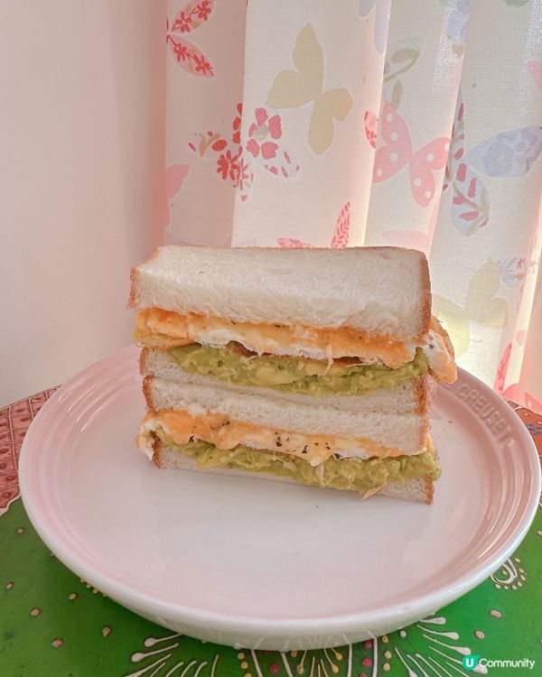 芝士蛋牛油果醬三文治🥪