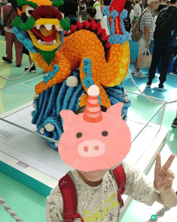 由LEGO堆砌而成的清明上河圖於沙田新城市中心展出，大人小朋...