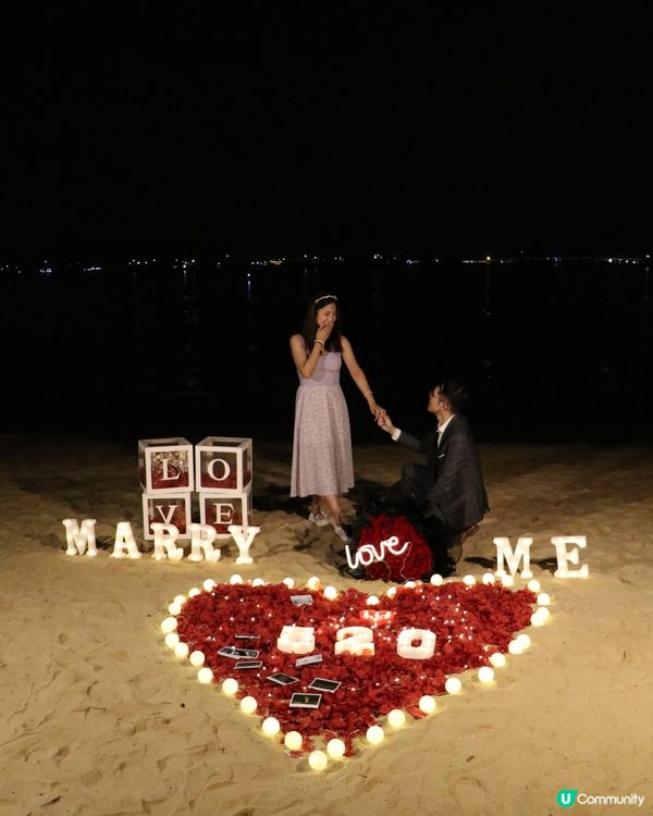 男朋友在屯門蝴蝶灣向我求婚