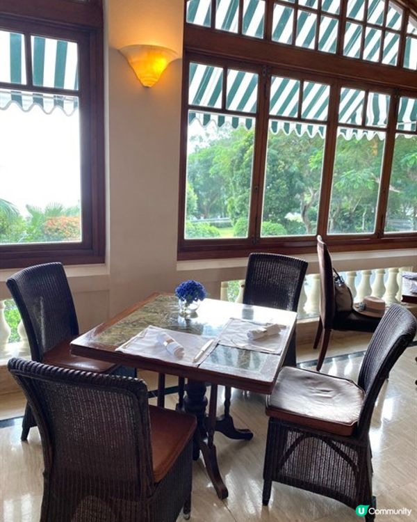 💖👒英式復古風。露台餐廳