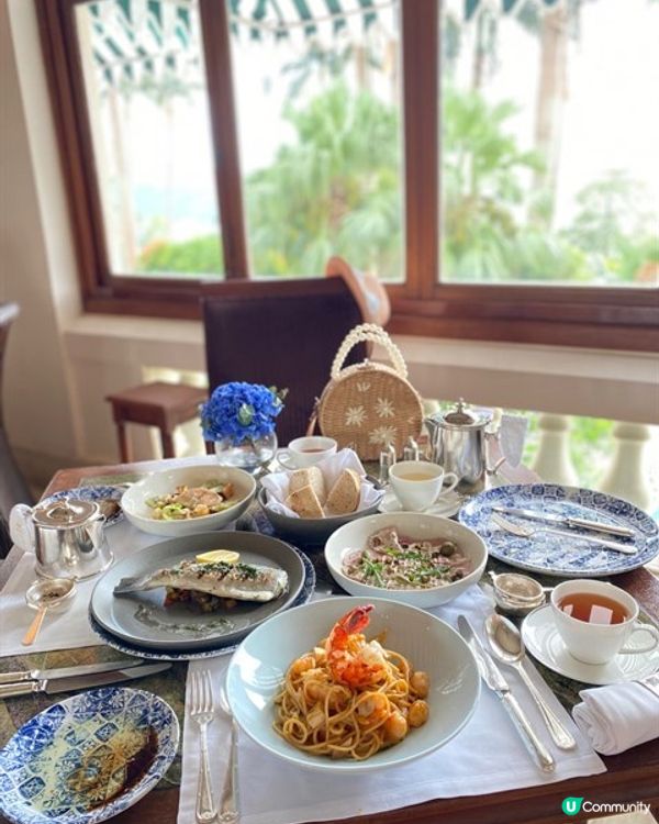 💖👒英式復古風。露台餐廳