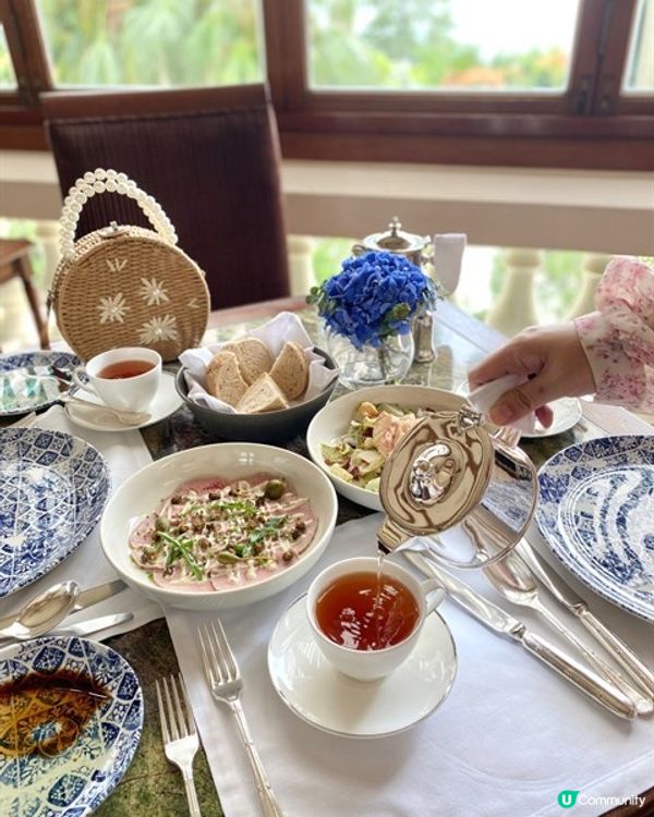 💖👒英式復古風。露台餐廳