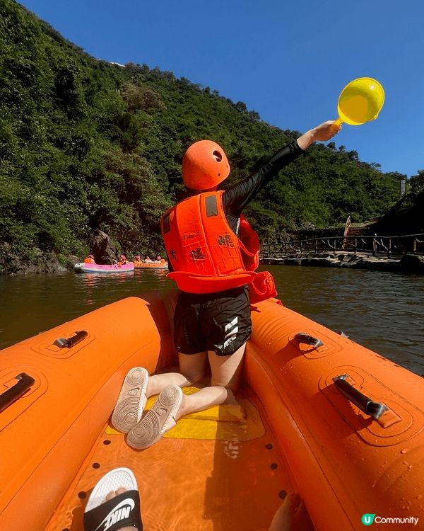呢到係中國清遠?「黃騰峽漂流」，趁?9月炎熱的尾巴與朋友們出...