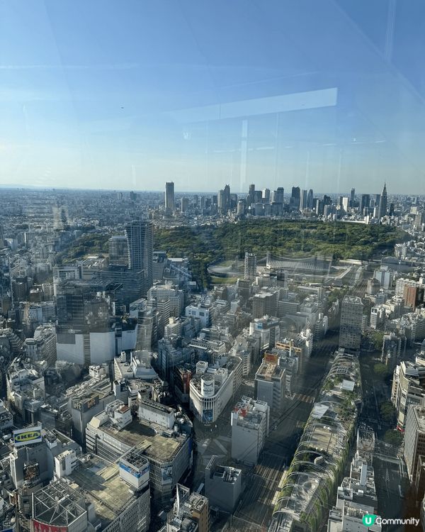 日本東京Shibuya Sky 望出去一望無際的東京，非常美...