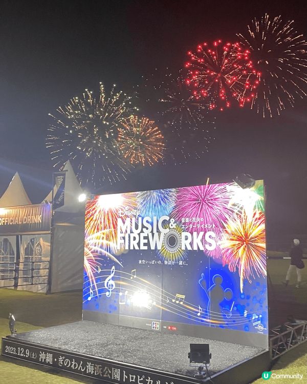 沖繩迪士尼的煙花大會，音樂與煙火的共融，匯聚迪士尼主題。