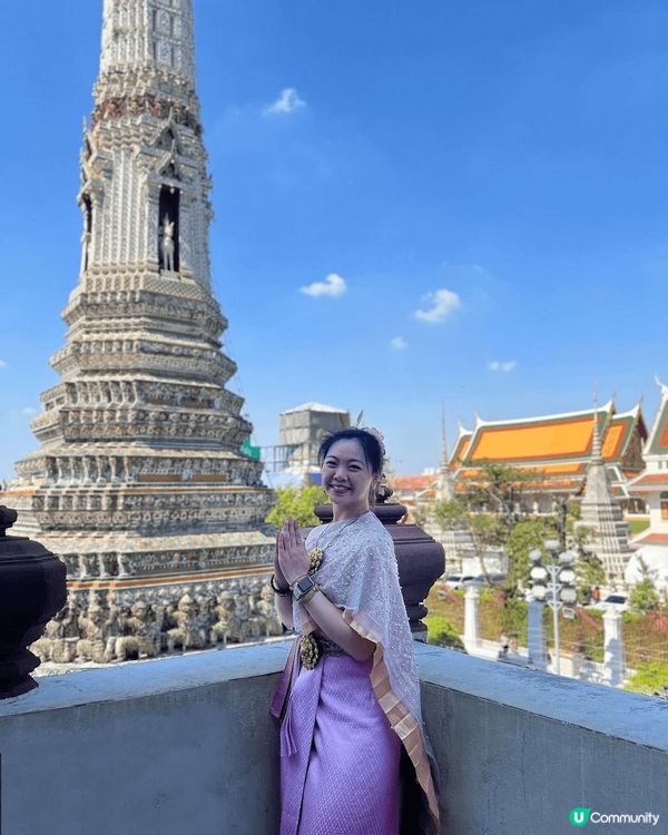 鄭王廟影相好靚，扮?半日泰國公主先！大家都會租泰服著，有好多...