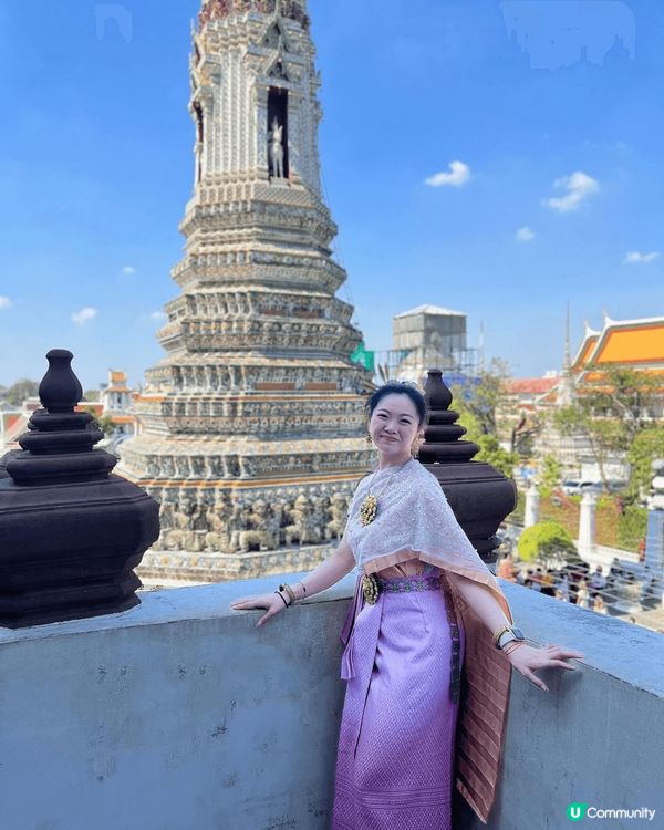 鄭王廟影相好靚，扮?半日泰國公主先！大家都會租泰服著，有好多...