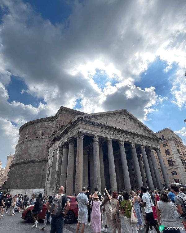 意大利有名藝術建築，羅馬帝國遺跡羅馬鬥獸場、萬神殿、白色大理...