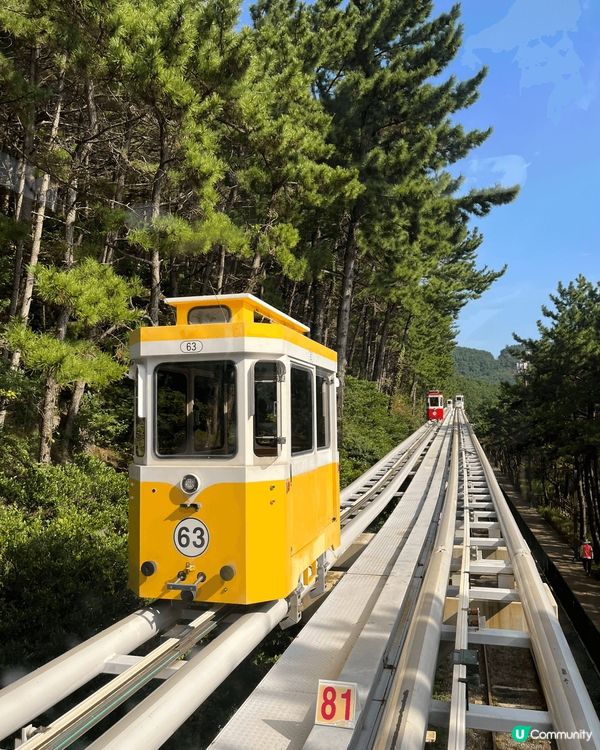釜山海雲臺膠囊列車，是韓國最近人氣最高的景點，兩個人可以包一...