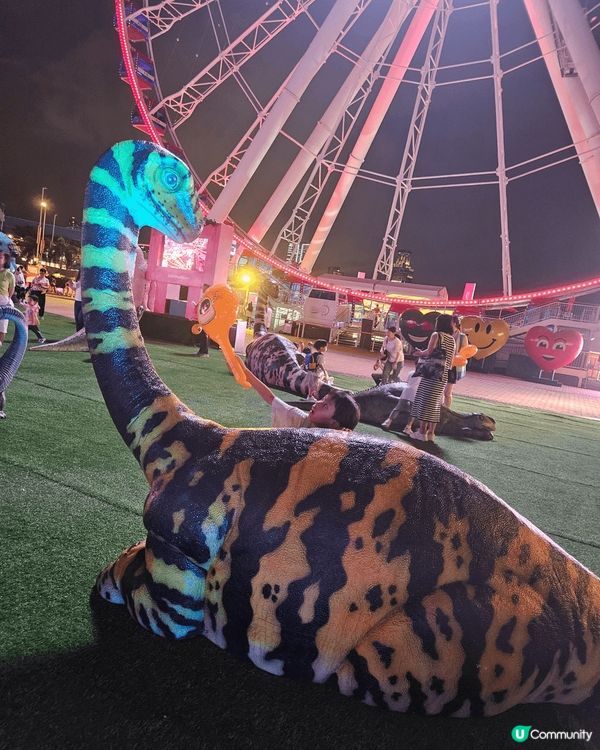 中環AIA摩天輪可以睇到香港既夜景，坐完摩天輪小朋友仲可以同...