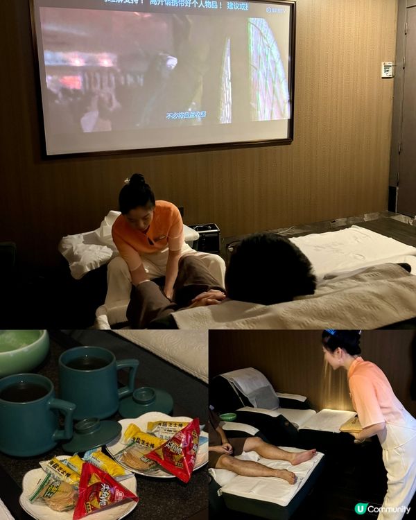 連鎖影院式按摩店💆‍♀️ 免費自助晚餐、留宿過夜🛏️