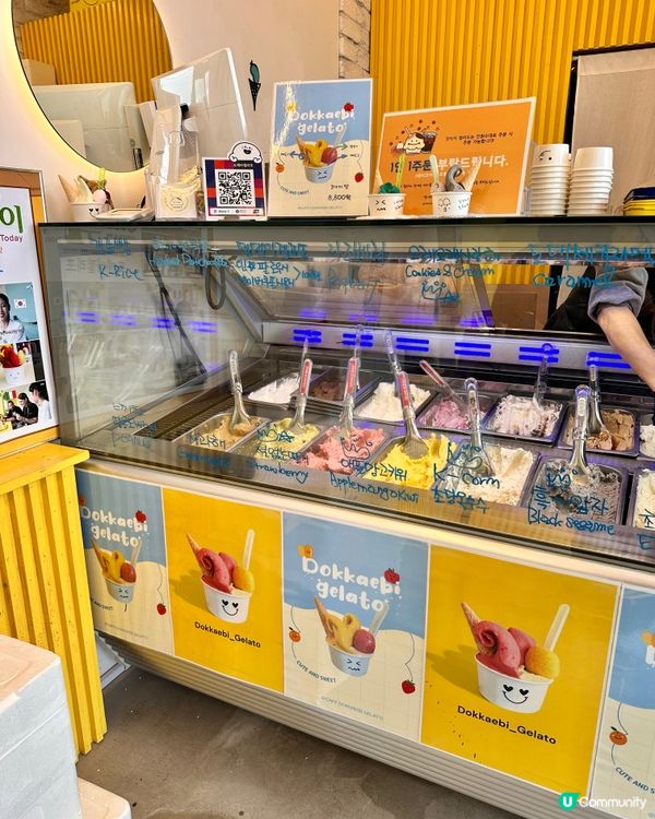 🇰🇷鬼怪韓劇拍攝場地 濃郁豆腐gelato