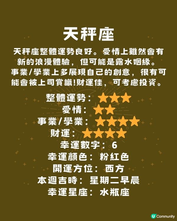 12星座運勢2024🌟本週12星座運勢（18/11-24/11）