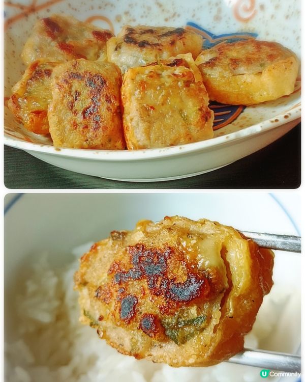 沙律醬魚肉釀豆卜