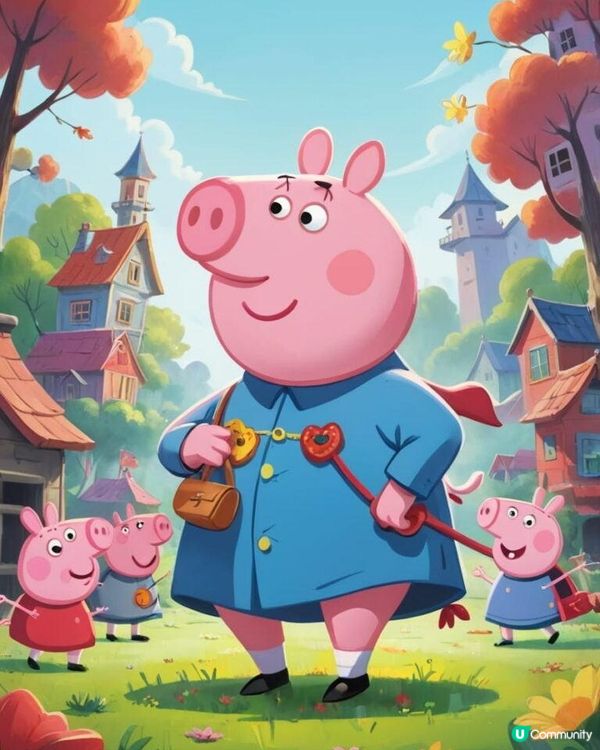 小猪佩奇的《儿童与世界》涂色