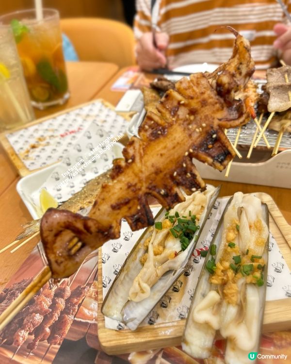 除咗串燒 💕 小野人 💕 燒海鮮都好好食 🦐🐠🍜