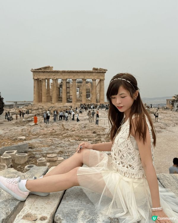 去?希臘雅典巴特濃神殿，好宏偉?歷史建築，經歷風雨仍然屹立不...