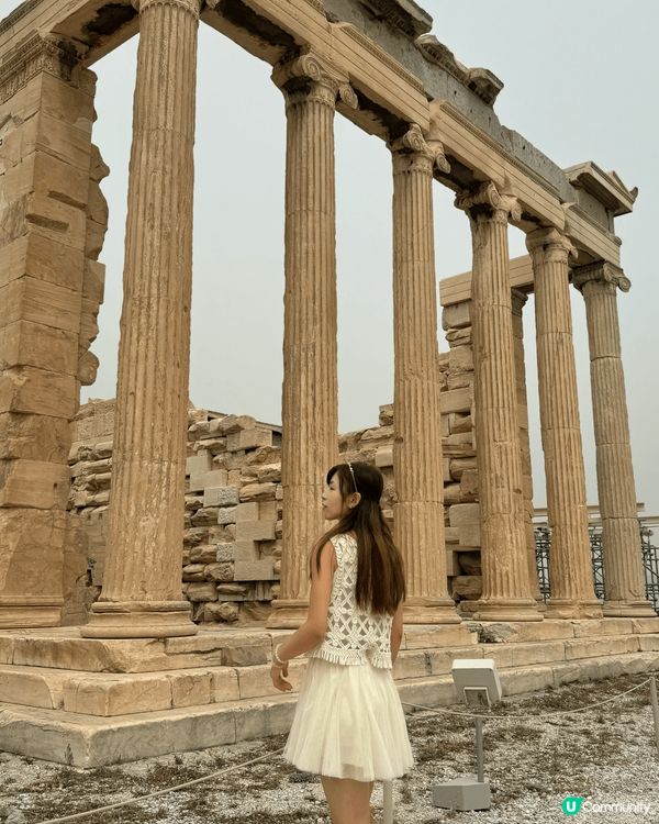 去?希臘雅典巴特濃神殿，好宏偉?歷史建築，經歷風雨仍然屹立不...