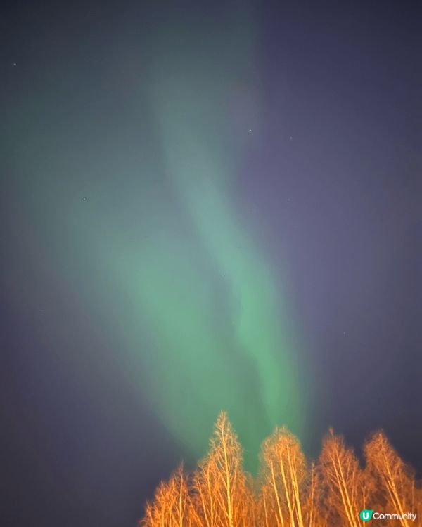 芬蘭等左好耐 終於睇到人生第一次ge極光 真係好幸運 好開心...