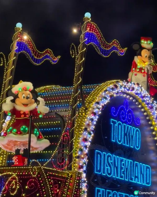 東京迪士尼聖誕限定花車好靓😍😍詳盡介紹新園區攻略