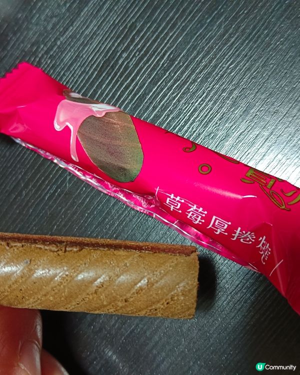 盛香珍草莓厚捲燒