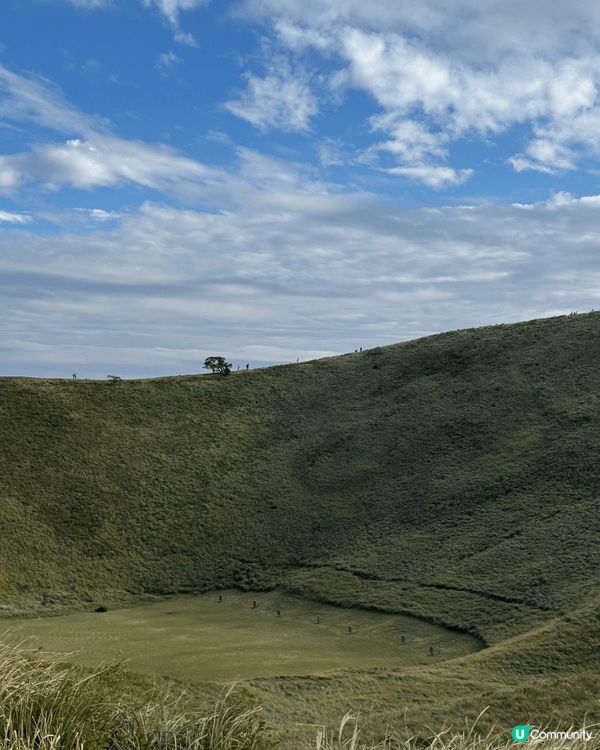 大室山-伊豆著名景點，能夠直接望到富士山
