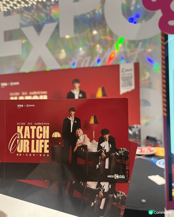 上星期六參加了katch our life 第二場演唱會，3...