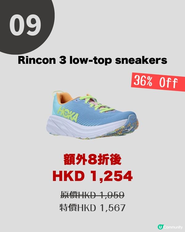 Black Friday 優惠2024 | FARFETCH減價HOKA低至6折！$7xx入手經典百搭款/ 最平$5xx😱