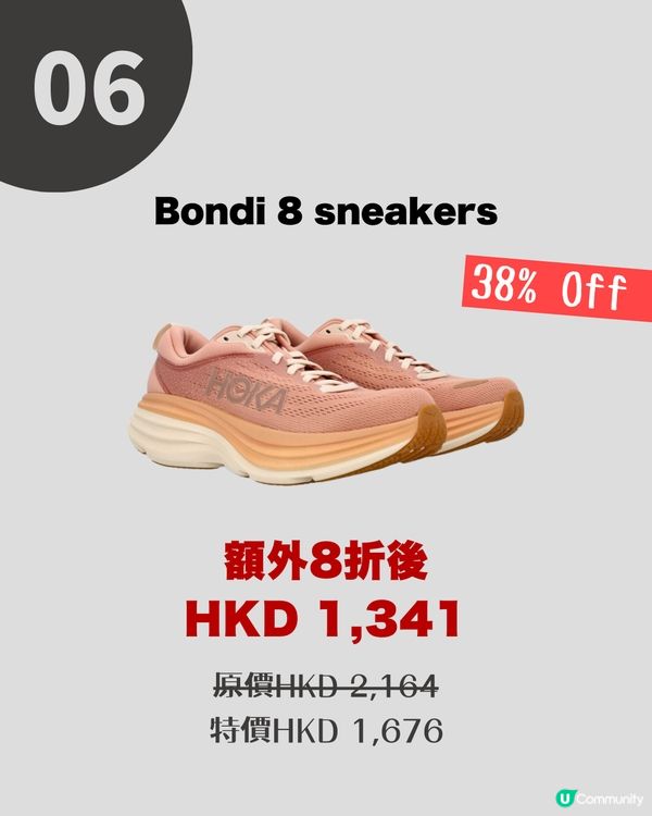 Black Friday 優惠2024 | FARFETCH減價HOKA低至6折！$7xx入手經典百搭款/ 最平$5xx😱