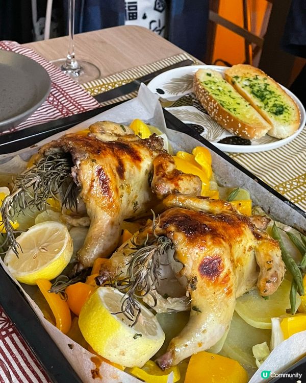 聖誕美食👩🏻‍🍳 蘋果蜜糖香草焗雞❤️