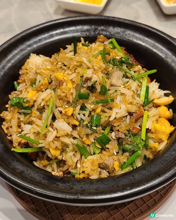 太興砂煲鵝肉炒飯，粒粒分明，暖笠笠😋