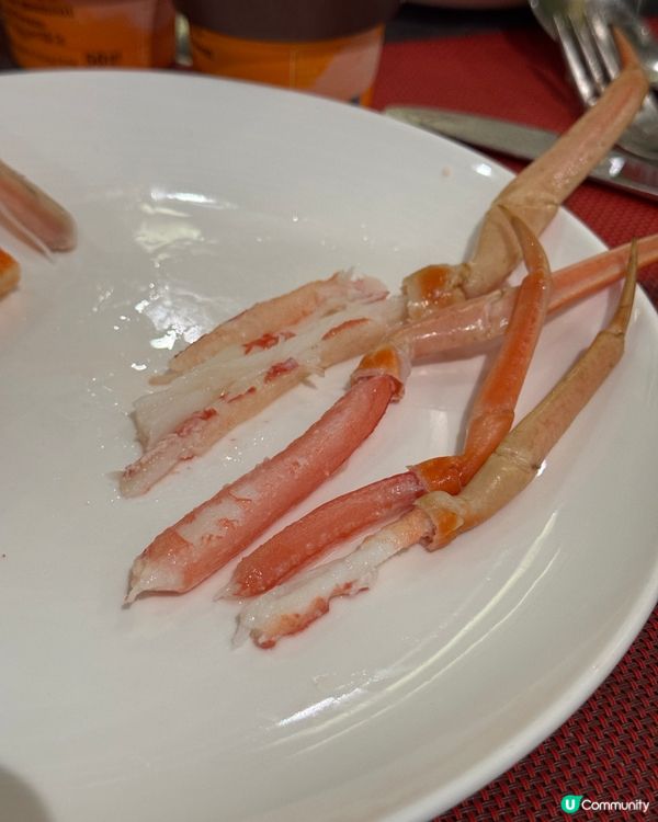 食咗好多好多好多蟹腳嘅自助餐