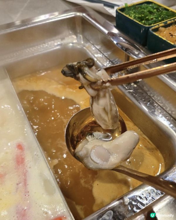 七小時火鍋加嘆海鮮拼盤、佛跳牆及酸菜魚