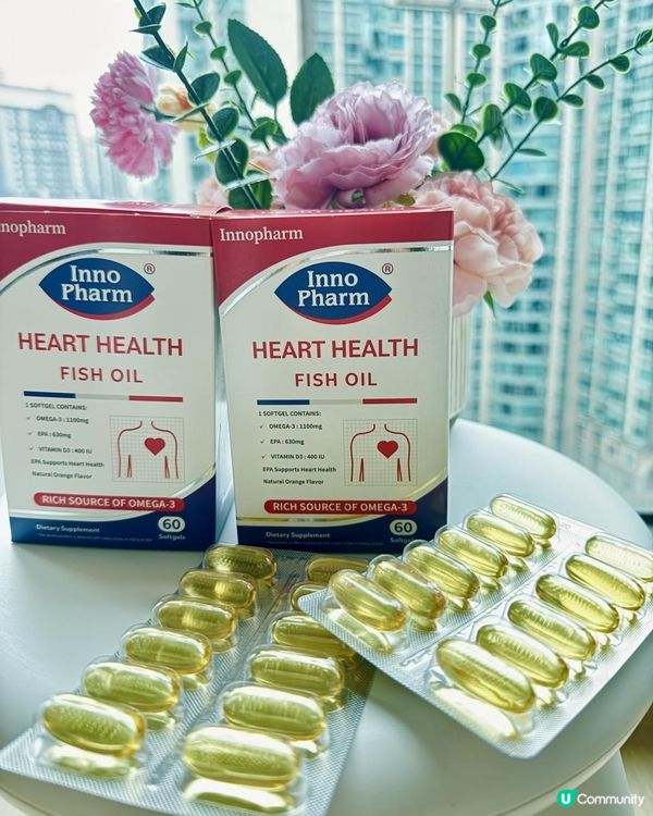 InnoPharm® 95%高濃度魚油 ｜補充 OMEGA-3保護心臟血管健康❤️