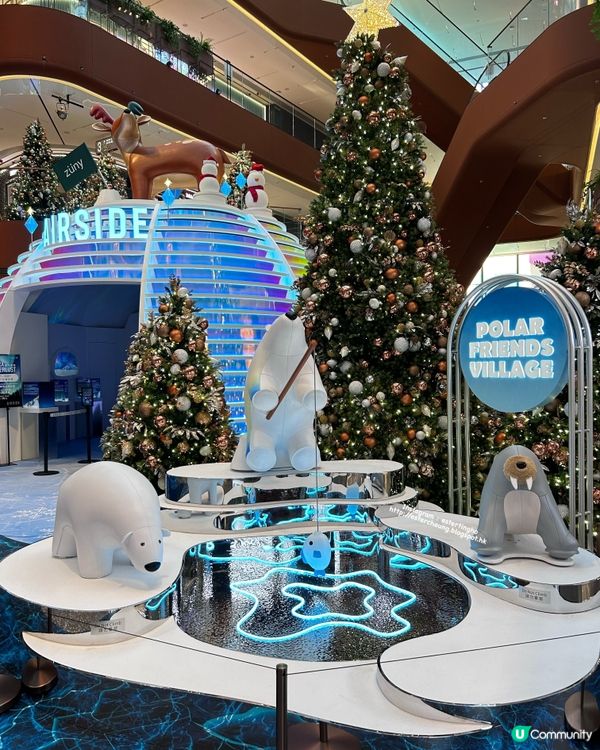 聖誕打卡 📸 Airside 極地動物齊集夢幻冰極村莊