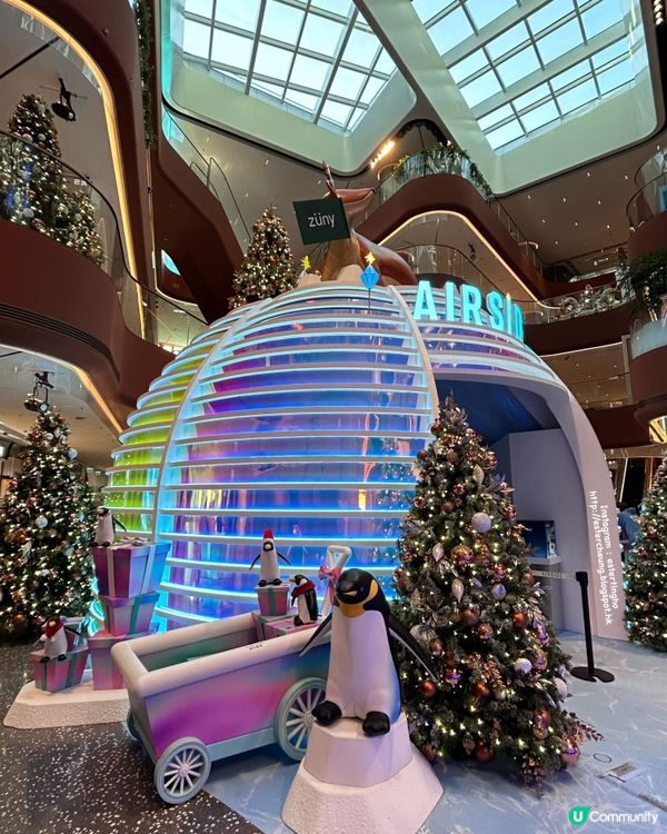 聖誕打卡 📸 Airside 極地動物齊集夢幻冰極村莊