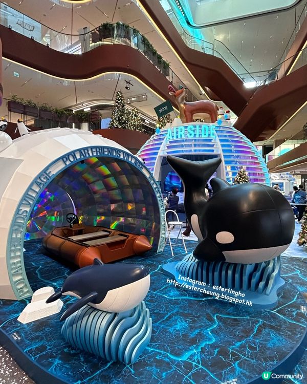 聖誕打卡 📸 Airside 極地動物齊集夢幻冰極村莊