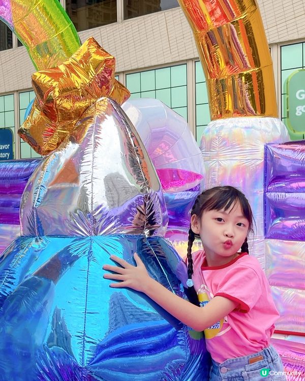 ‼️LINE FRIENDS minini 7米高炫彩充氣滑梯